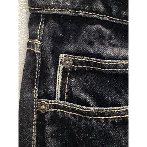 Rocker Denim Selvedge Unique Custom Made Straight Leg Jeans Mens 30x31 Dark Blue - Picture 3 of 8